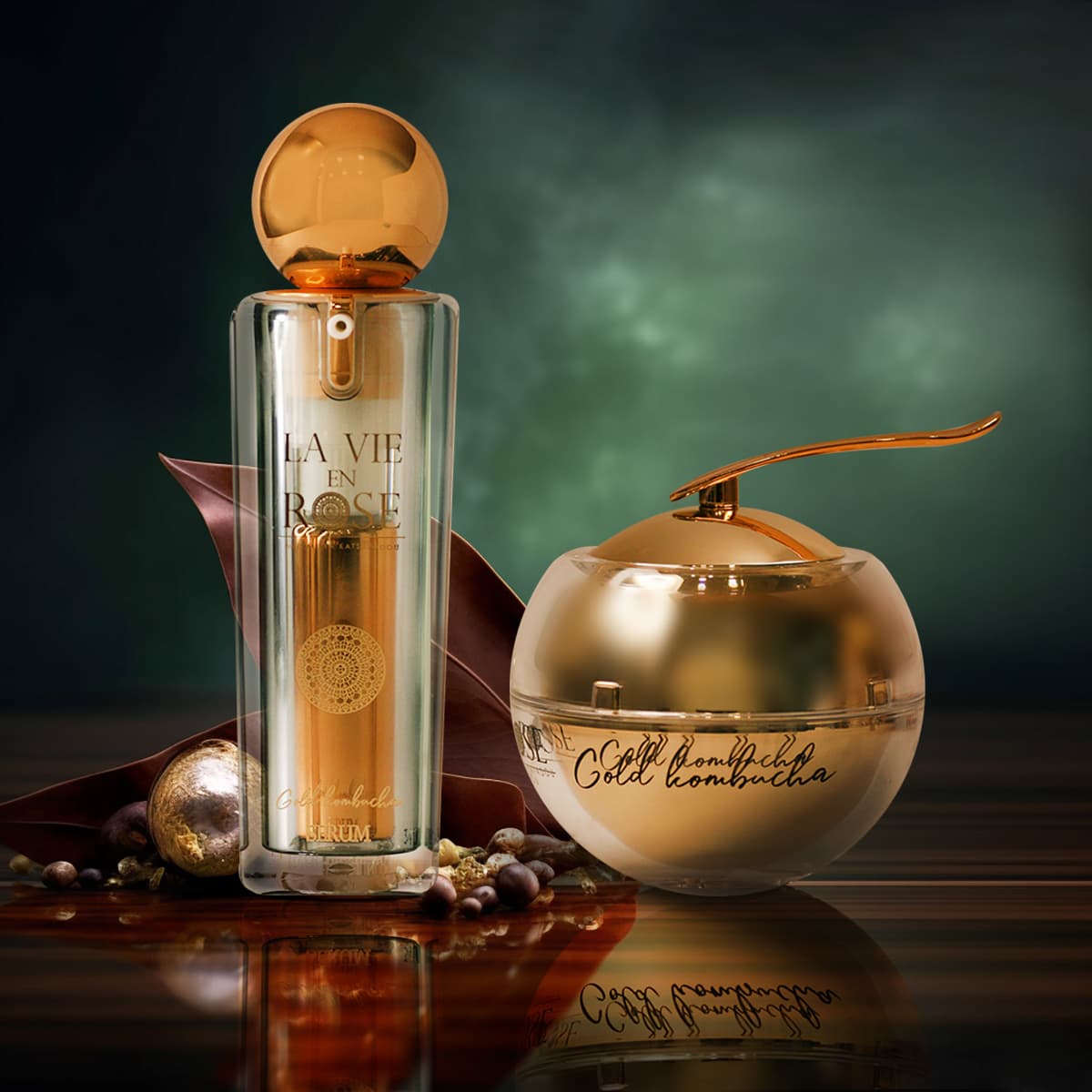 Gold Kombucha Set | Cream 50ml + Serum 30ml